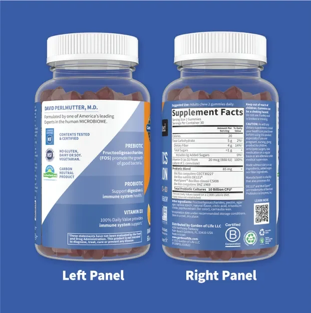 Garden of Life Dr. Formulated Probiotic Gummy Orange Dream - 10 billion - 60 Gummies