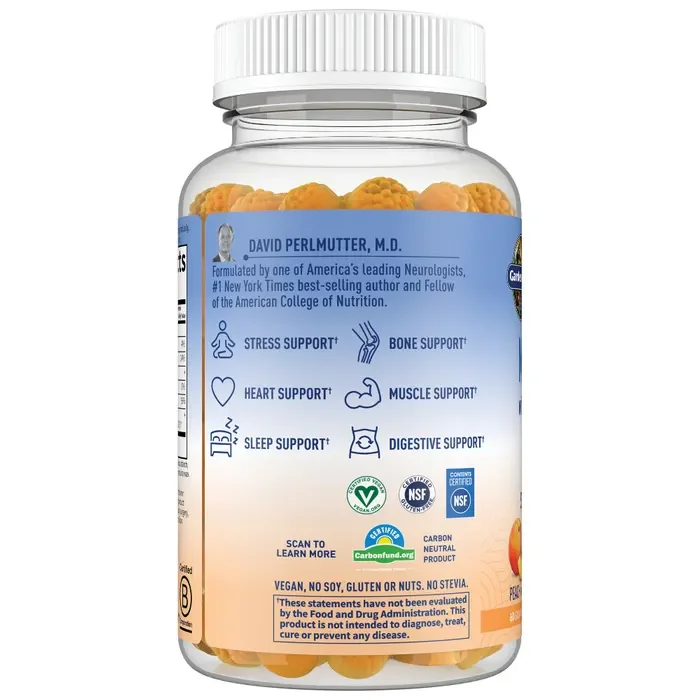 Garden of Life Dr. Formulated Magnesium with Pre & Probiotics Peach - 60 Gummies
