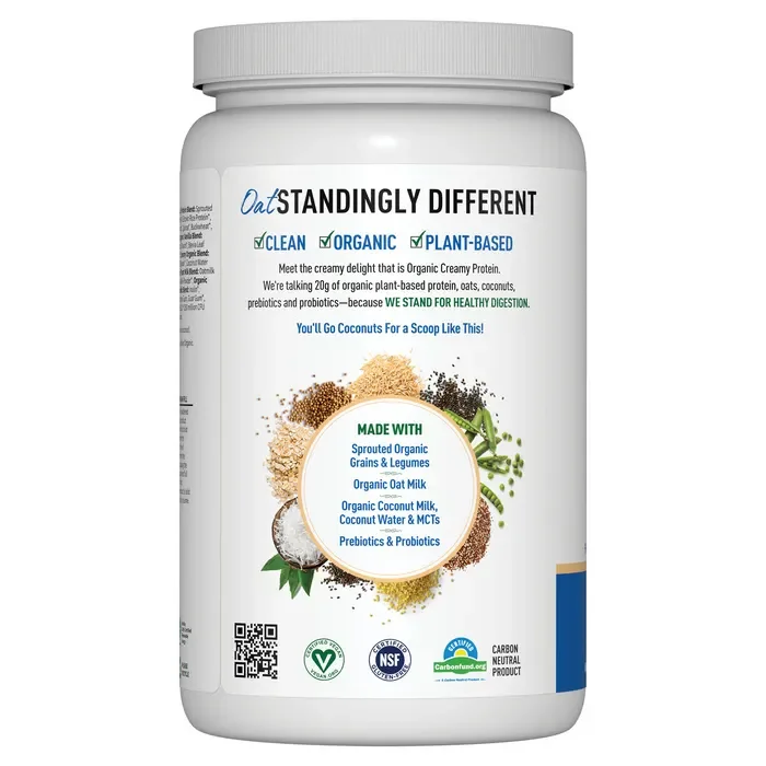 Garden of Life Organic Creamy Protein with Oatmilk Powder Vanilla Cookie - 20 Serving