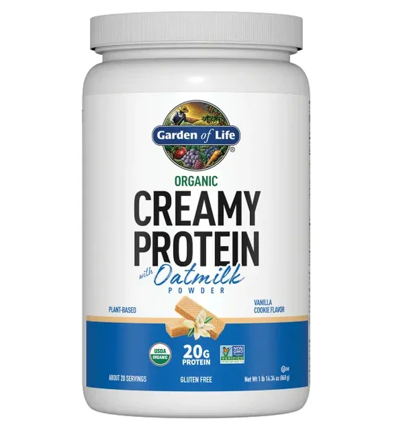 Garden of Life Organic Creamy Protein with Oatmilk Powder Vanilla Cookie - 20 Serving