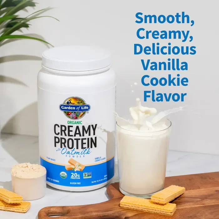 Garden of Life Organic Creamy Protein with Oatmilk Powder Vanilla Cookie - 20 Serving