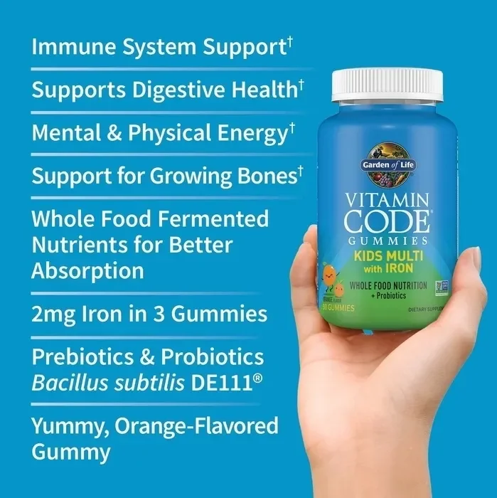 Garden of Life Kids Vitamin Code Multivitamin with Iron Orange - 90 Gummies