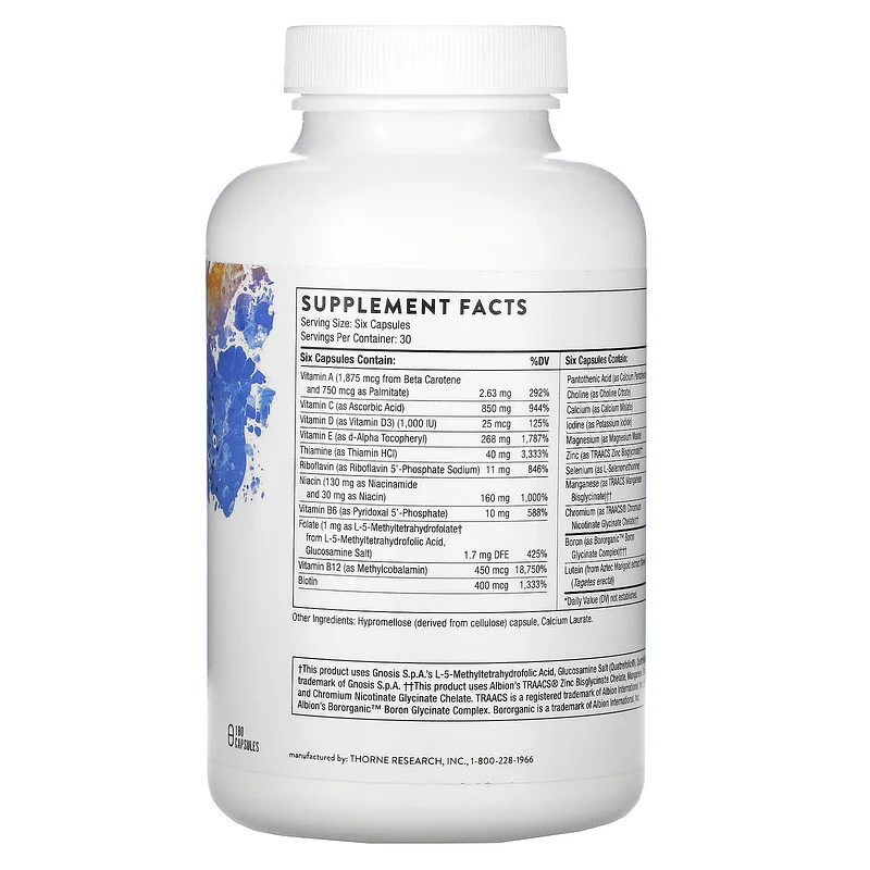 Thorne Men's Multi 50+ - 180 Capsules