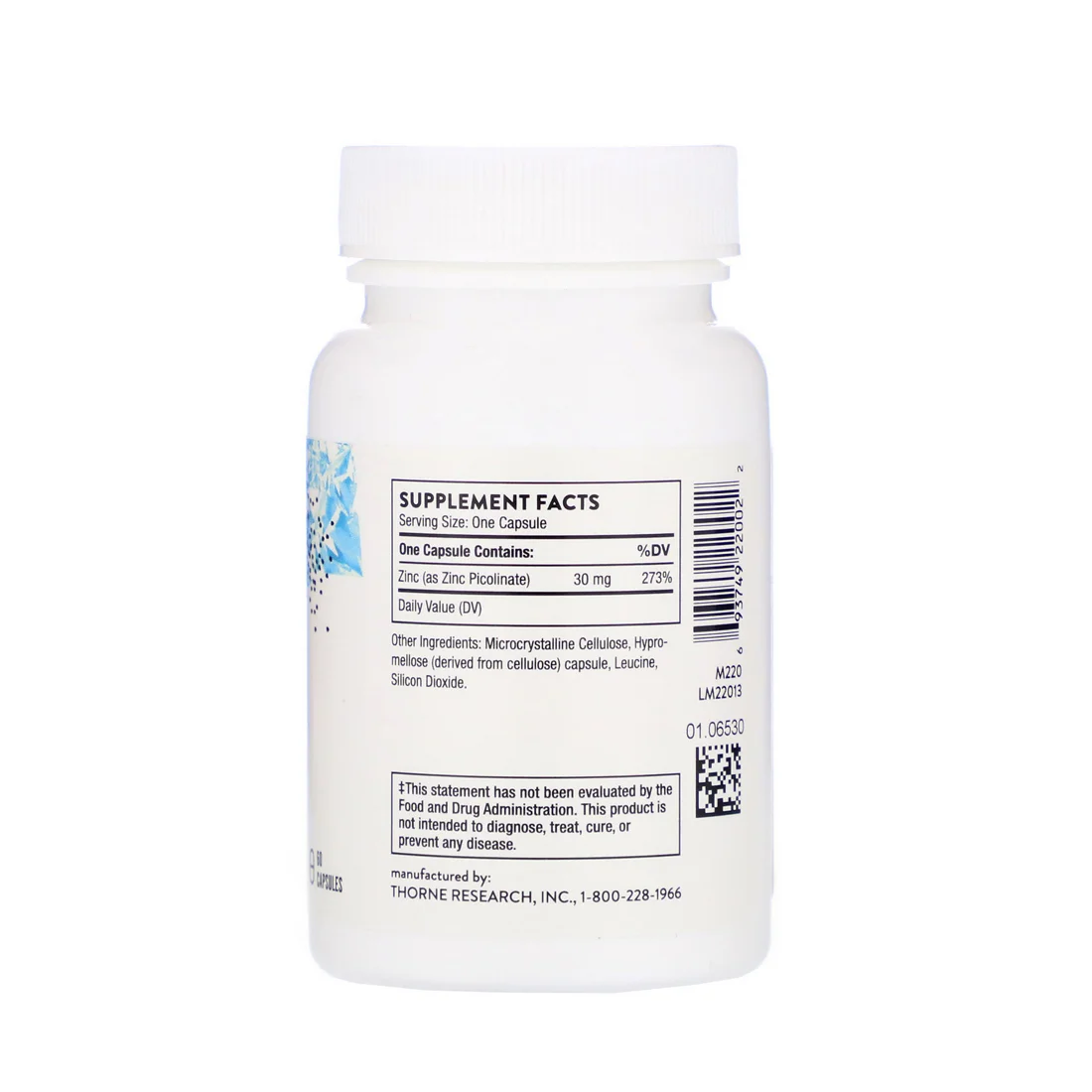 Thorne Zinc Picolinate - 30 mg - 60 Capsules