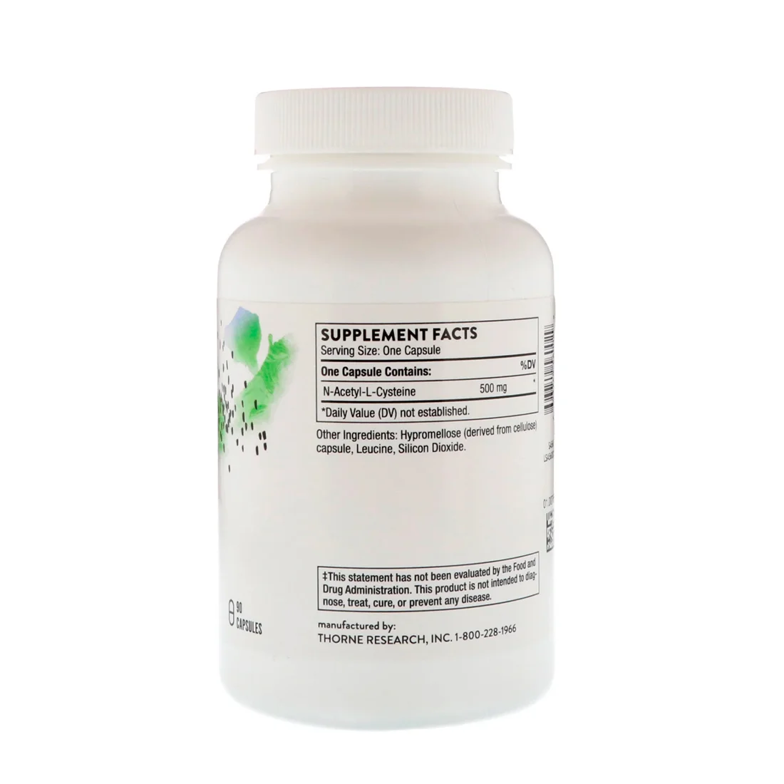 Thorne NAC N-Acetylcysteine - 500 mg - 90 Capsules