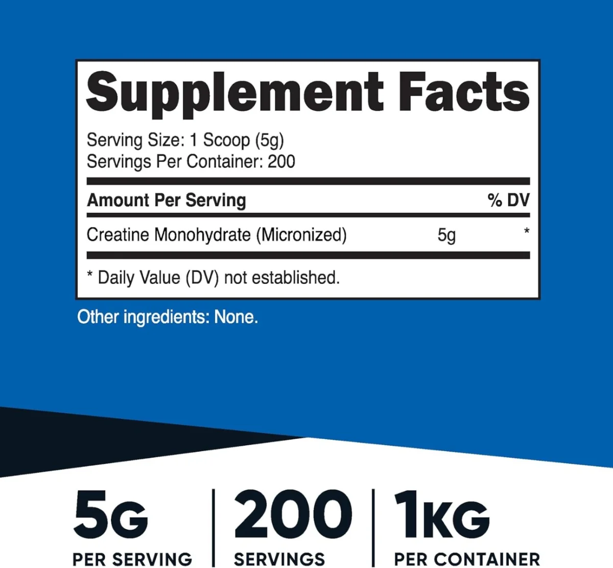 Nutricost Creatine Monohydrate Powder Unflavored - 2.2 lbs