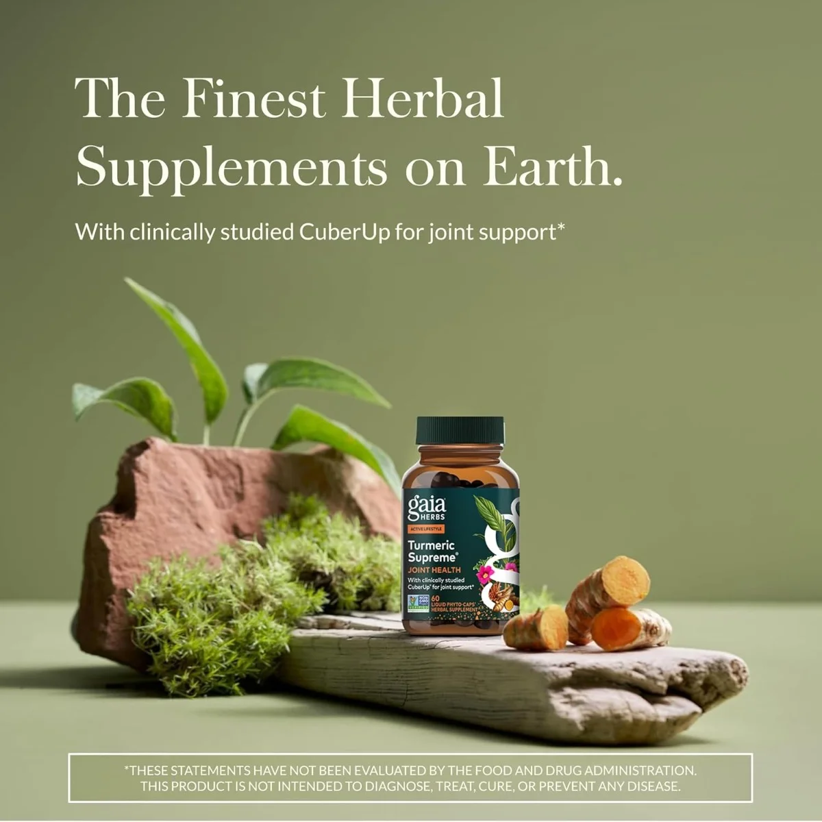 Gaia Herbs Turmeric Supreme Joint Health 60 Liquid Phyto-Caps (30 Servings)