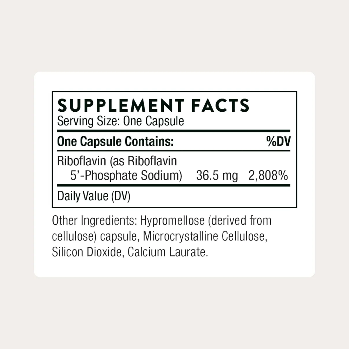 Thorne, Riboflavin 5' Phosphate, 36.5 mg, 60 Capsules