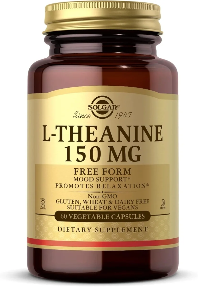 Solgar L-Theanine Free Form - 150 mg - 60 Vegetable Capsules