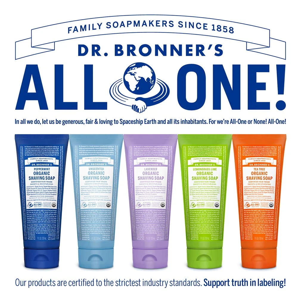 Dr. Bronner's Organic Shaving Soap Lavender - 7 fl oz