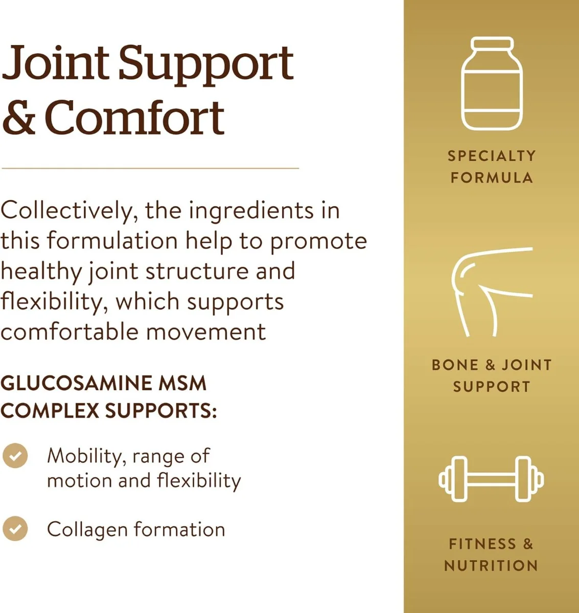 Solgar Glucosamine MSM Complex Shellfish Free - 120 Tablets