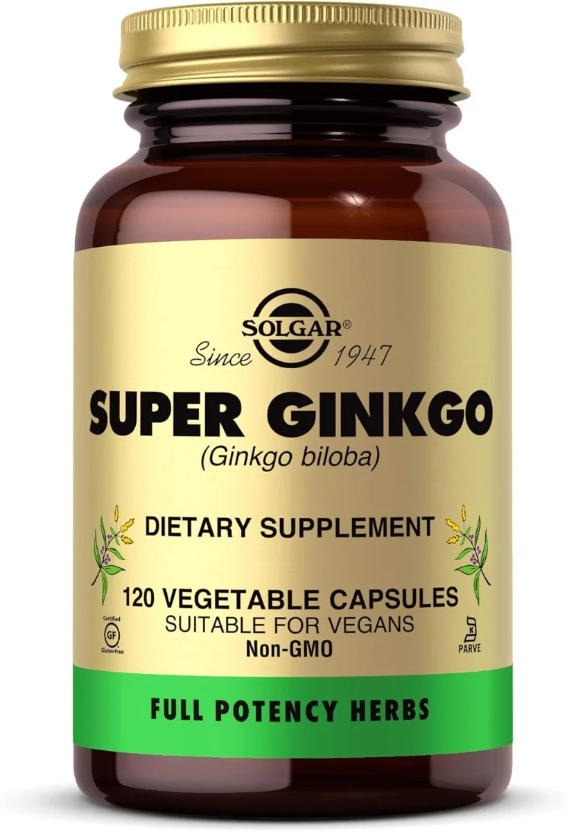 Solgar Super Ginkgo - 120 Vegetable Capsules