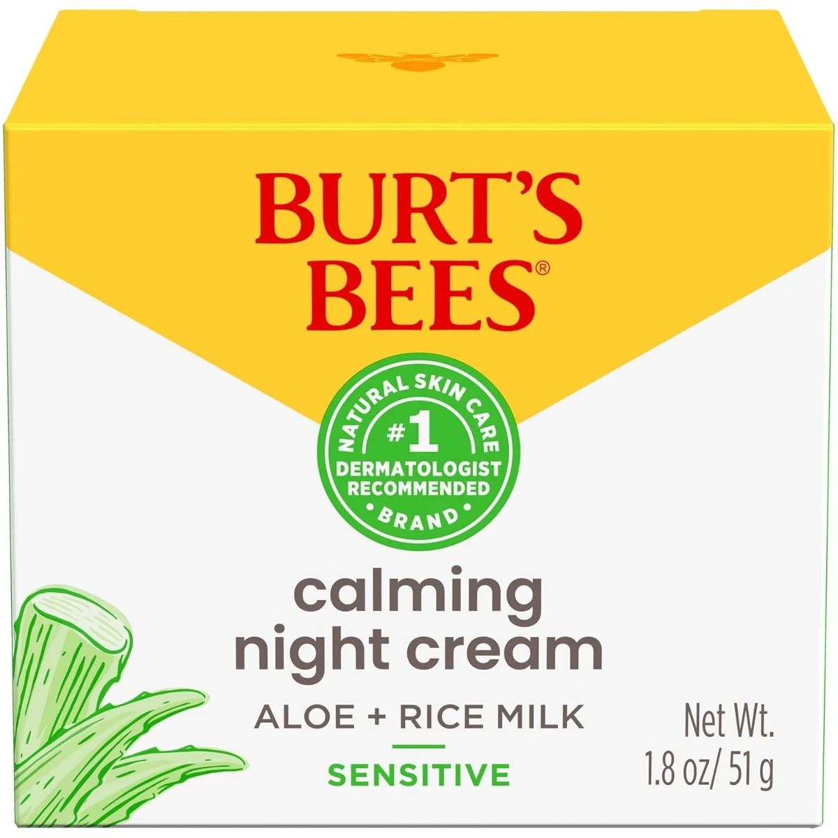 Burt's Bees Calming Night Cream - 1.8 oz