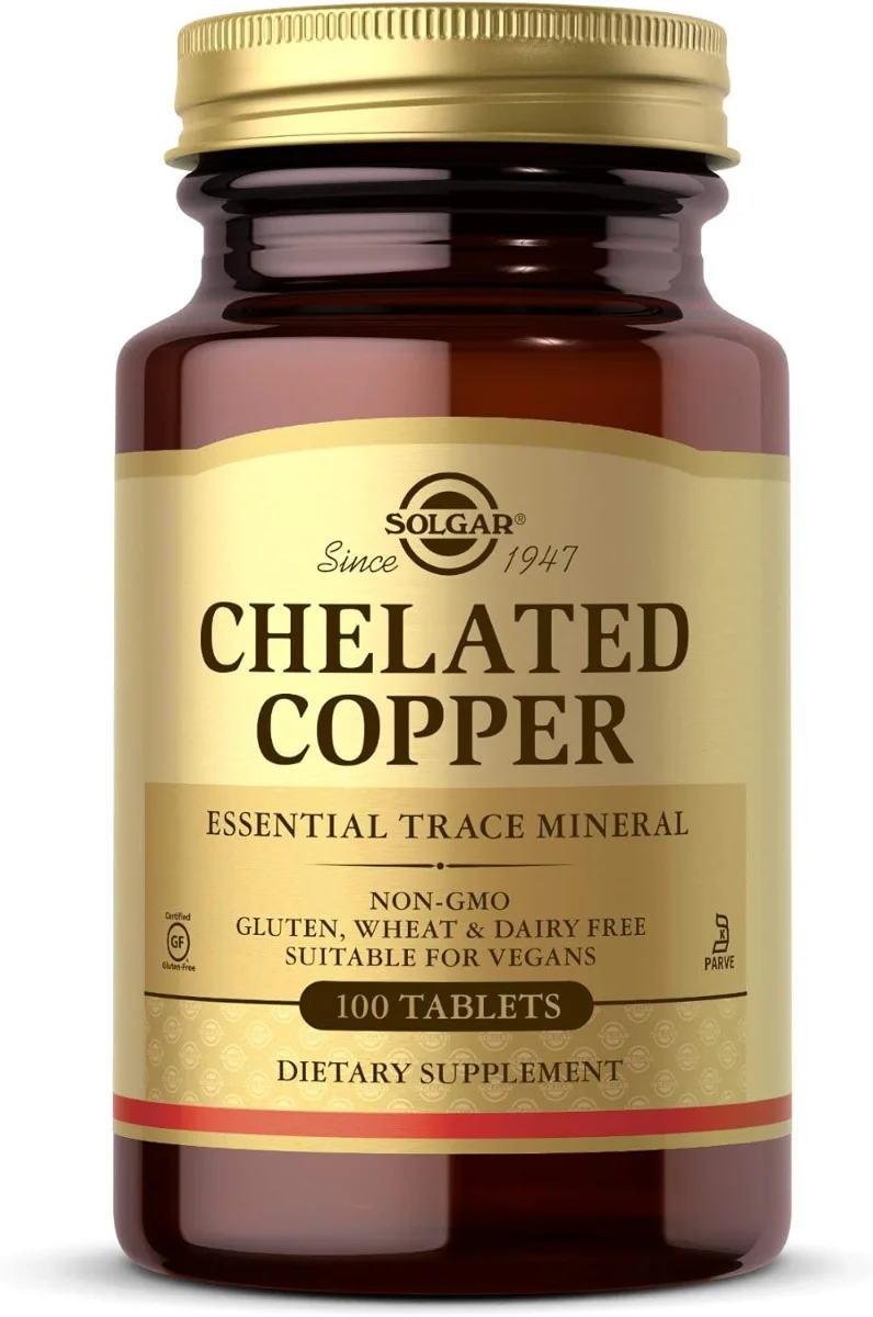 Solgar Chelated Copper - 100 Tablets