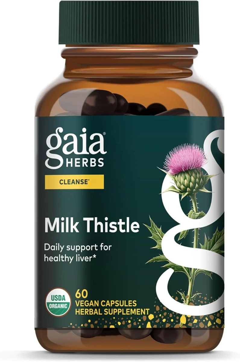 Gaia Herbs, Milk Thistle, 60 Vegan Capsules