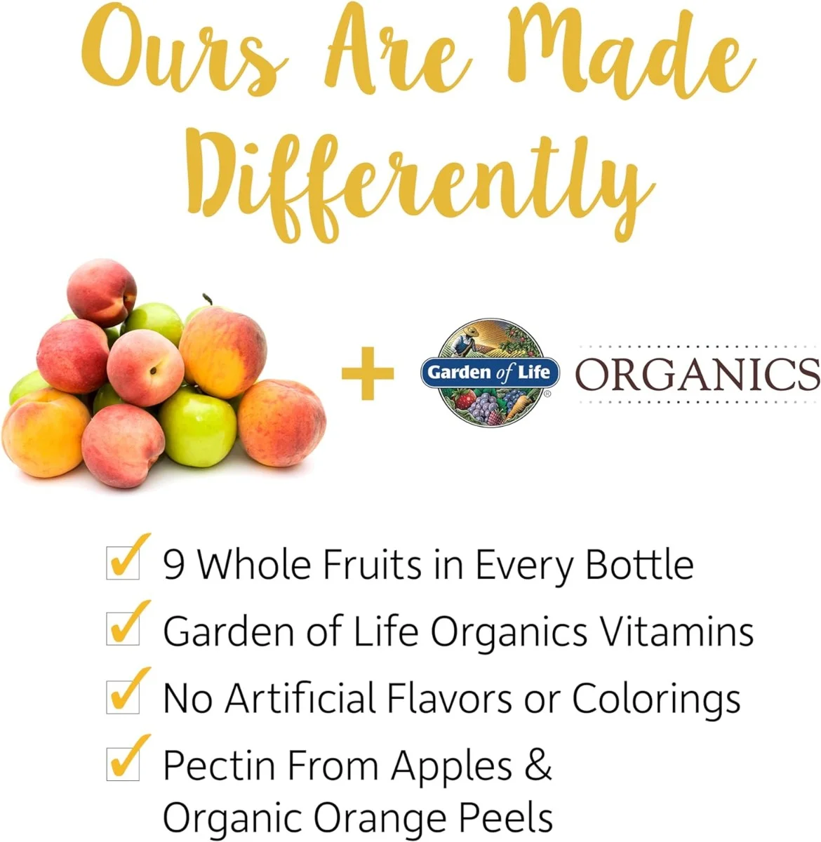 Garden of Life Kids Organics Multi Vitamins Organic Cherry - 120 Vegan Gummies