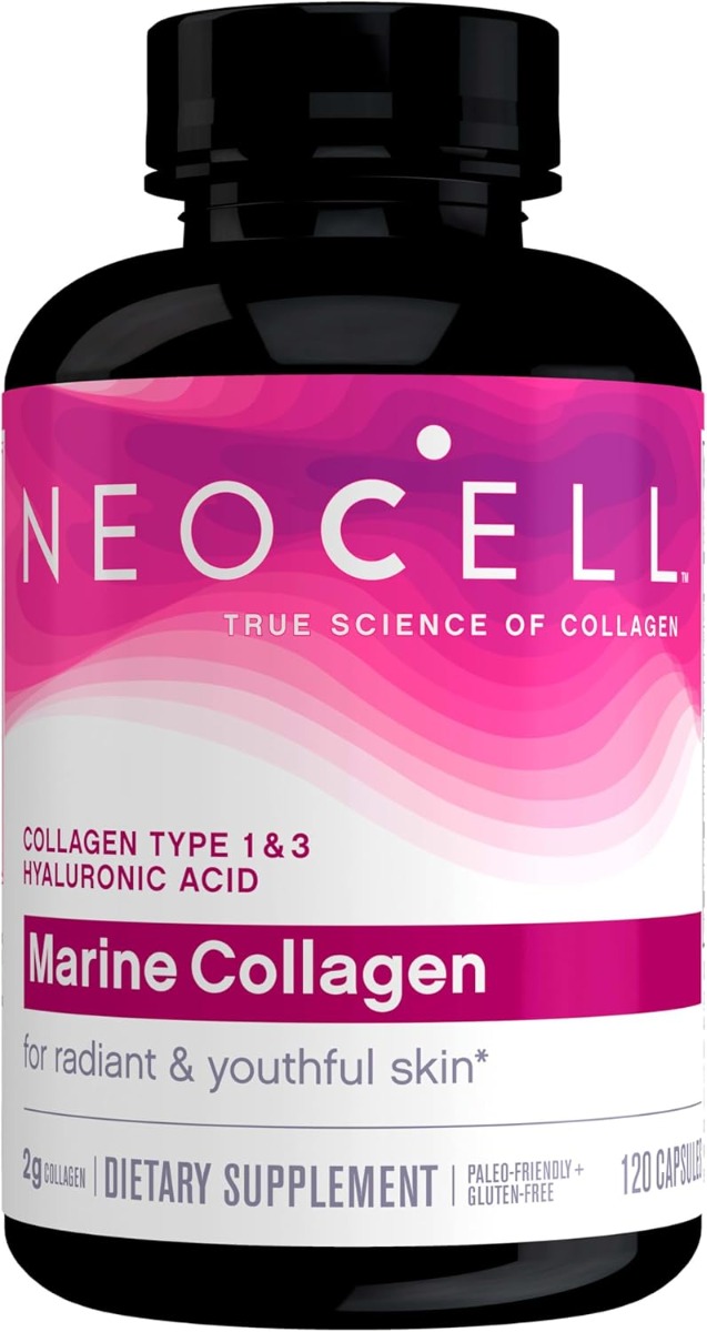 NeoCell Marine Collagen Type 1 & 3 Hyaluronic Acid - 2 g - 120 Capsules