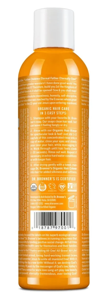 Dr. Bronner's Organic Hair Rinse Citrus - 8 fl oz