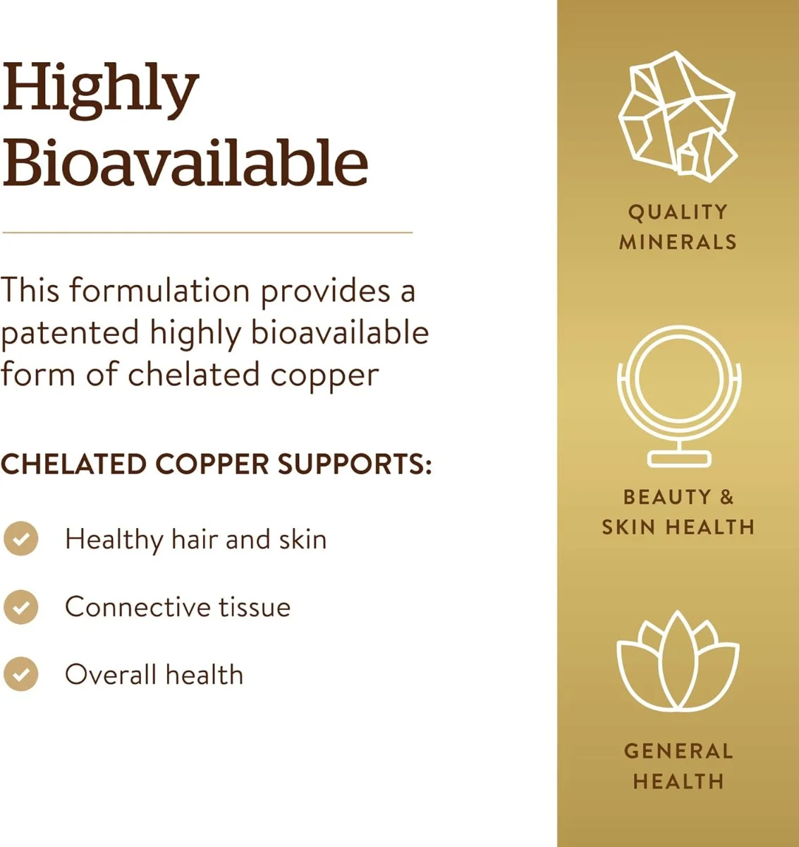 Solgar Chelated Copper - 100 Tablets