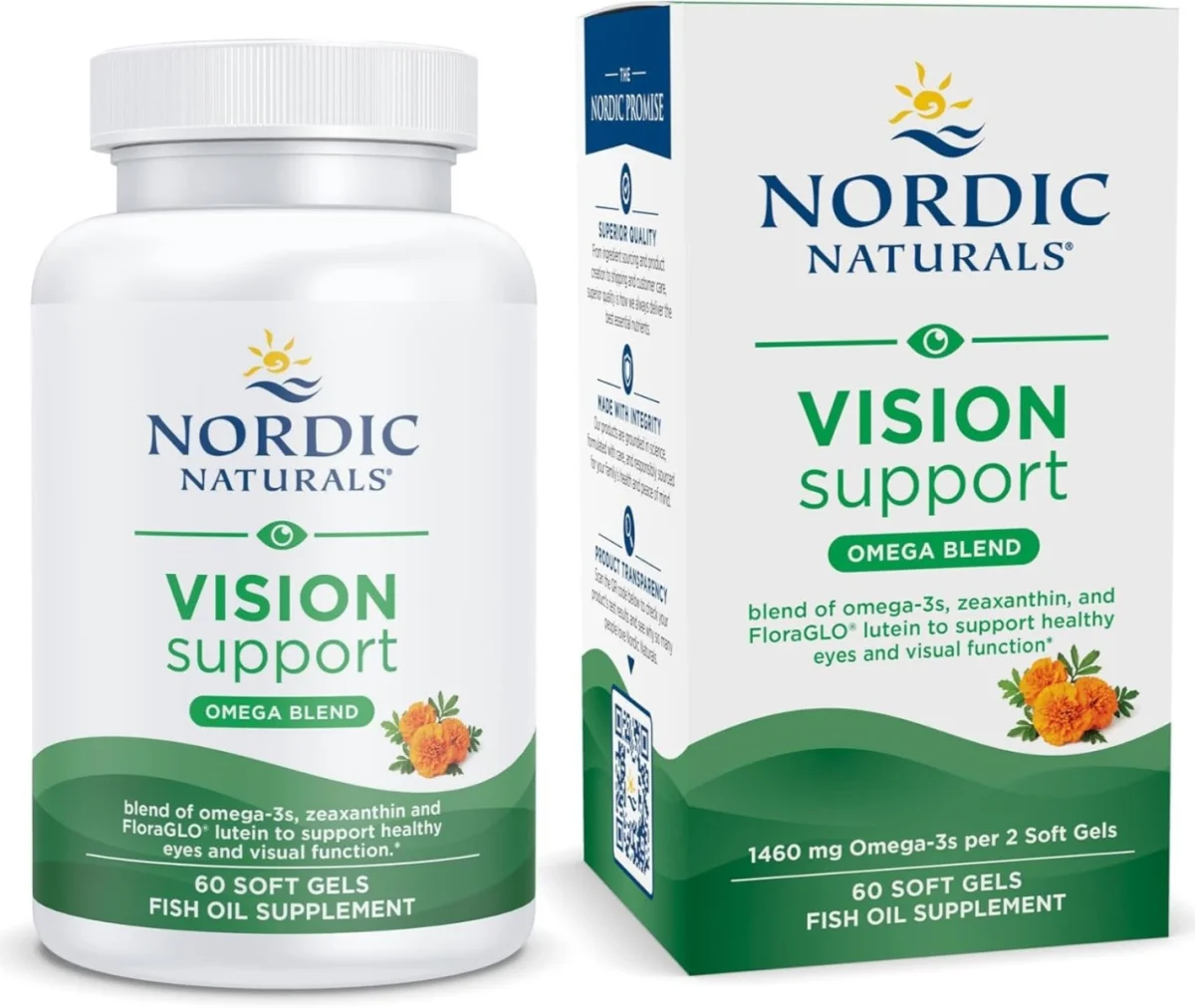 Nordic Naturals Vision Support Omega Blend - 730 mg - 60 Softgels