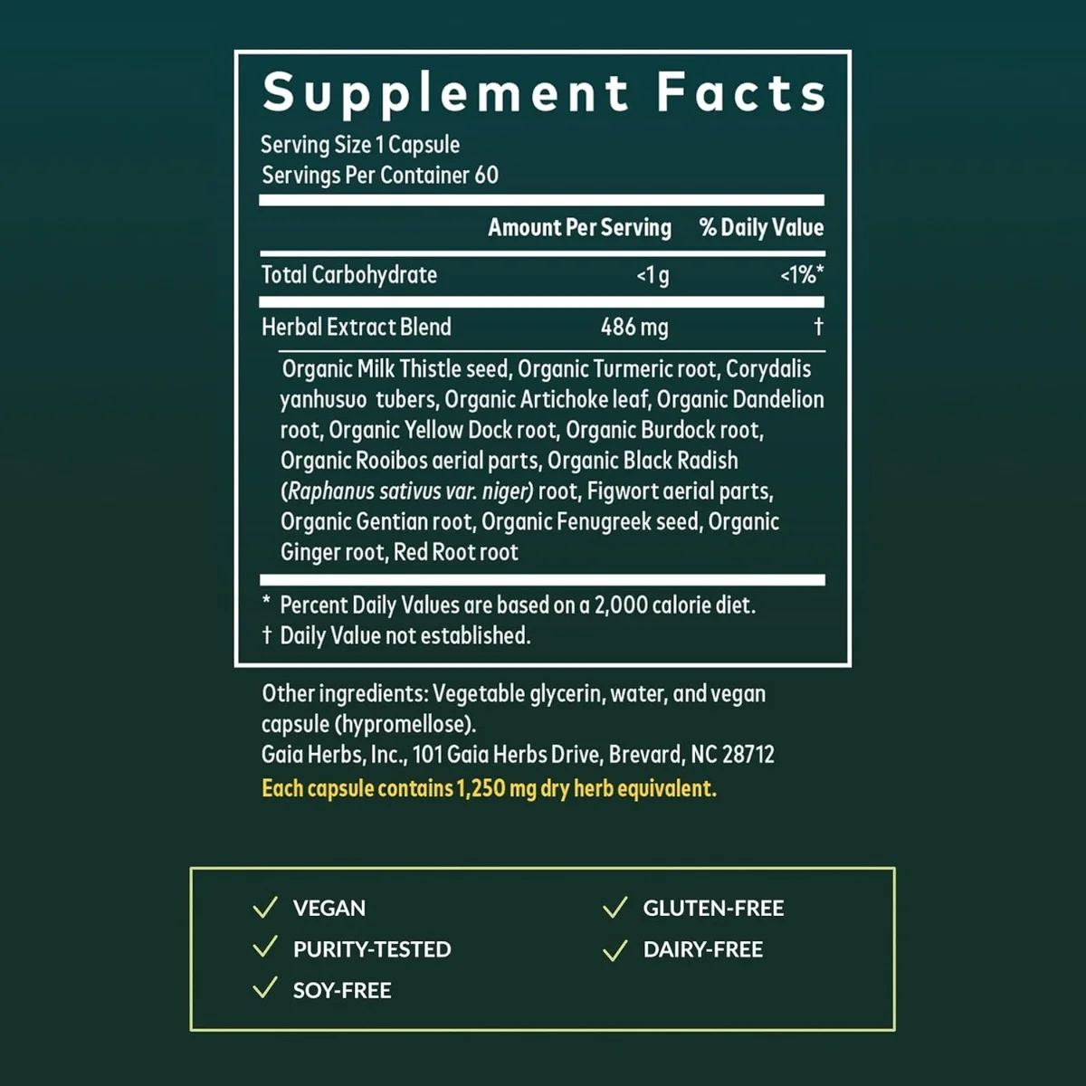 Gaia Herbs, Liver Cleanse, 60 Liquid Phyto-Caps