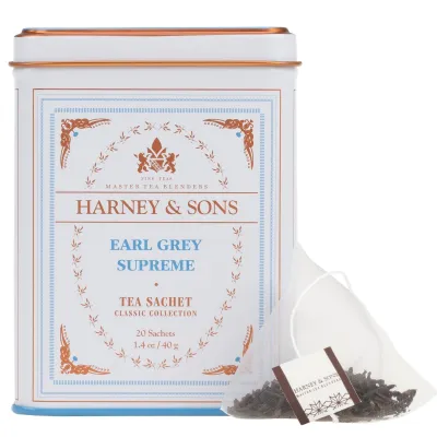 Harney & Sons, Classic Collection, Earl Grey Supreme, 20 Sachets, 1.4 oz (40 g)