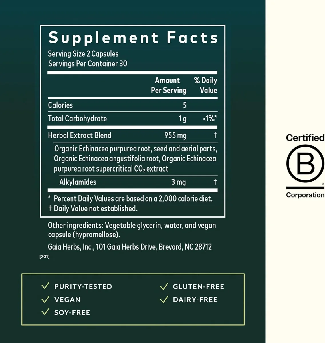 Gaia Herbs, Echinacea Supreme, 60 Liquid Phyto-Caps®