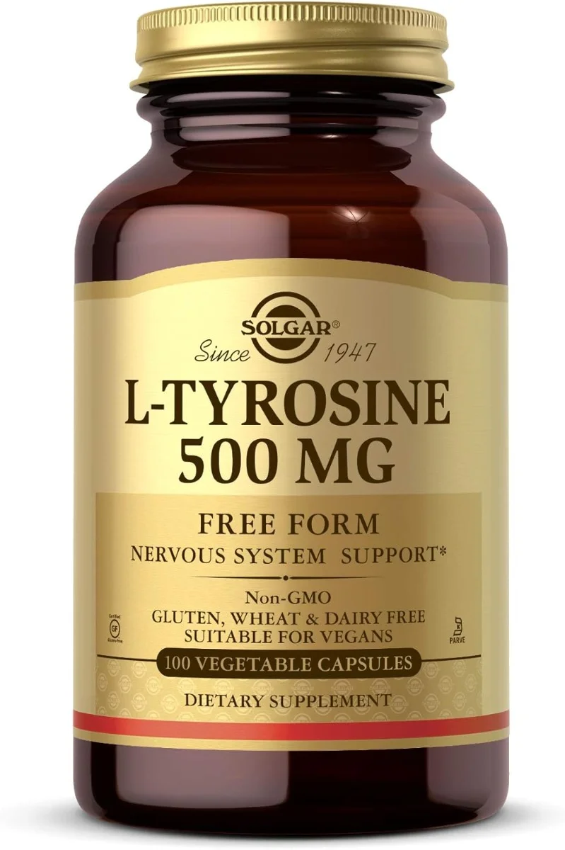 Solgar L-Tyrosine - 500 mg - 100 Vegetable Capsules