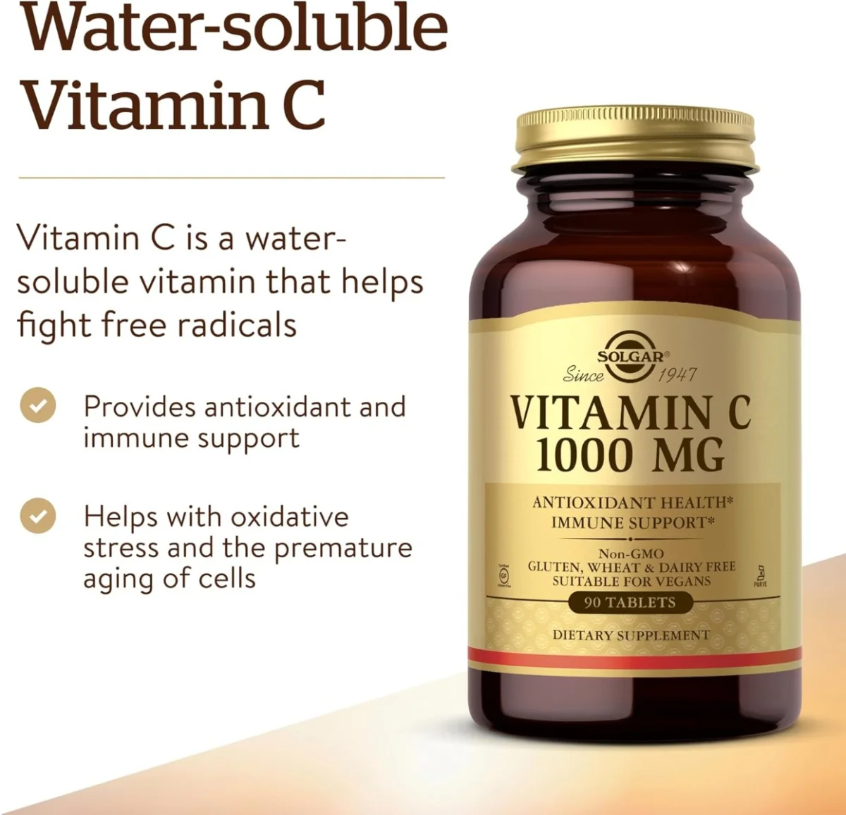 Solgar Vitamin C - 1000 mg - 90 Tablets