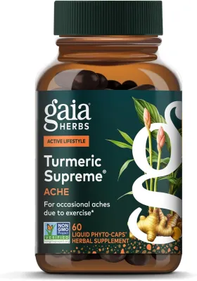 GaiaHerbs Turmeric Supreme Pain LP 60lvc