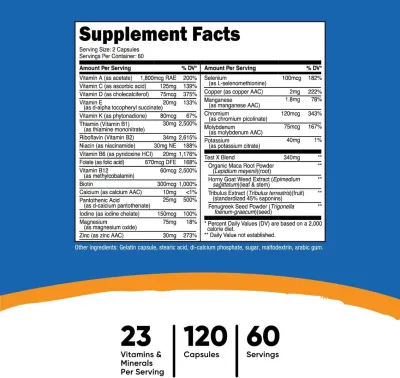 Nutricost Multivitamin For Men - 120 Capsules