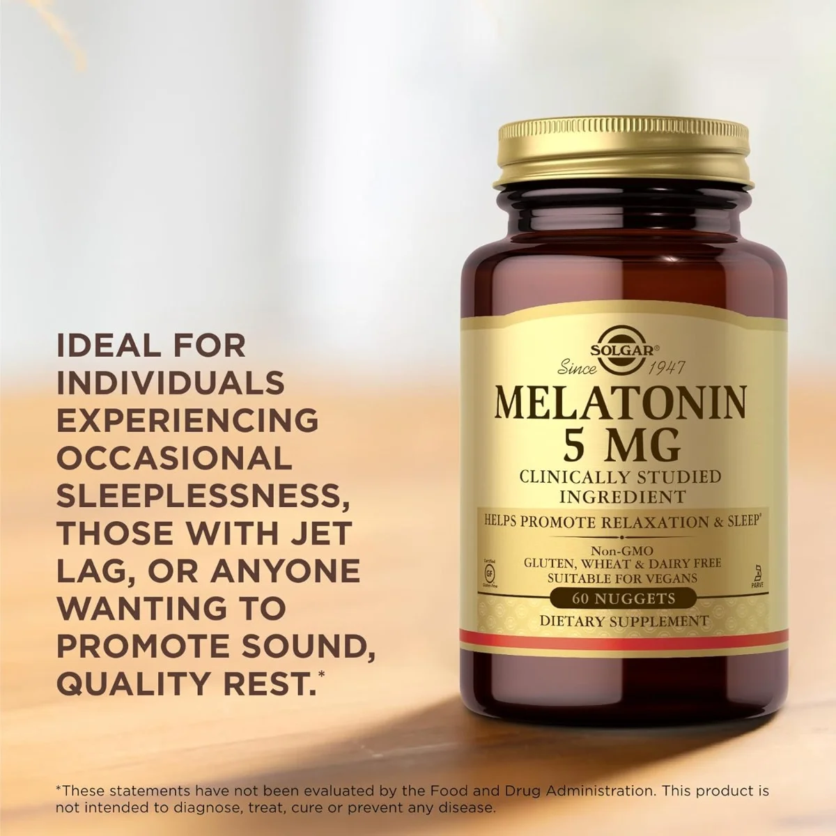 Solgar Melatonin - 5 mg - 60 Nuggets