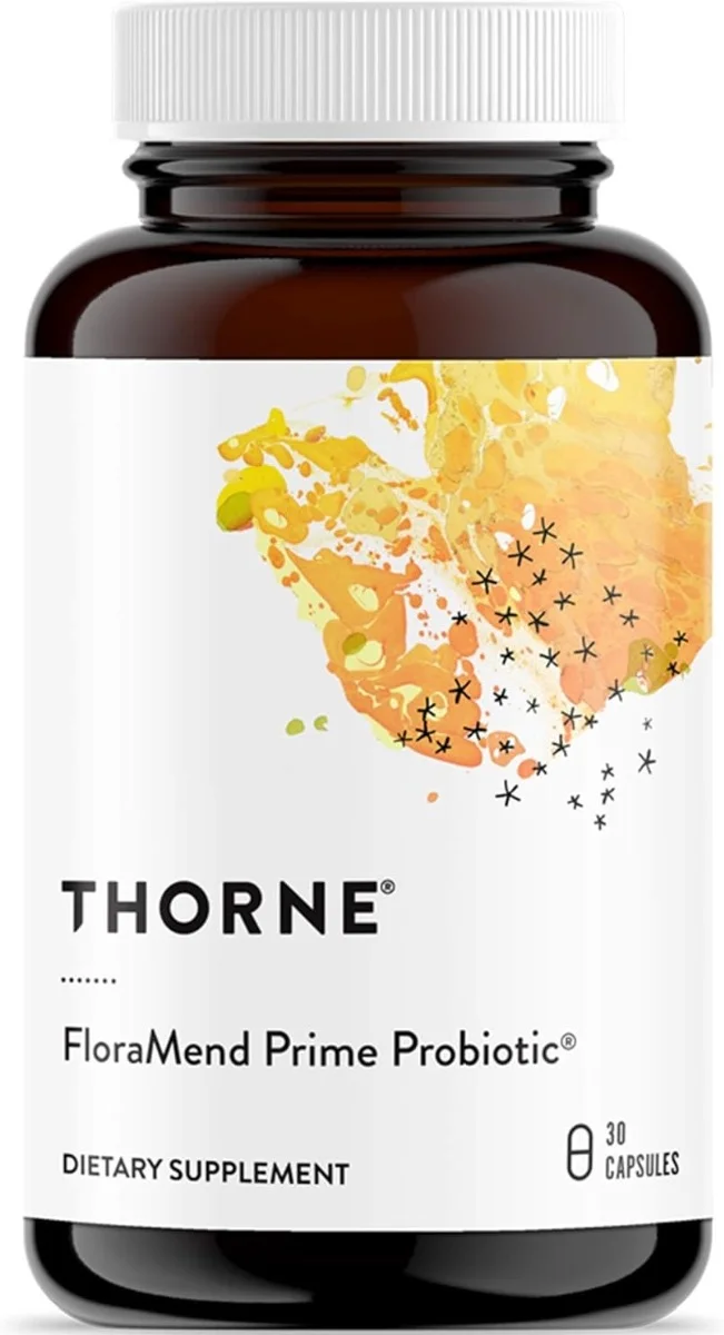 Thorne FloraMend Prime Probiotic - 5 billion cells - 30 Vegetarian Capsules