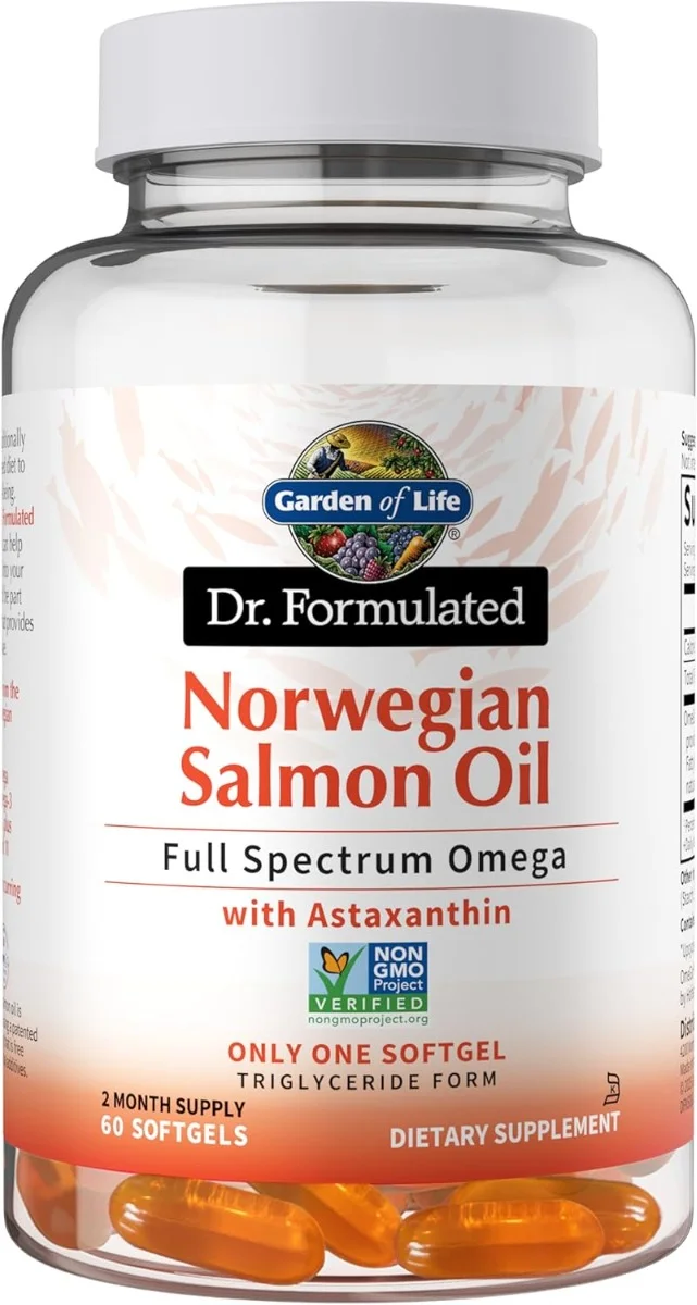 Garden of Life, Norwegian Salmon Oil, 60 Softgels (1,000 mg per Softgel)