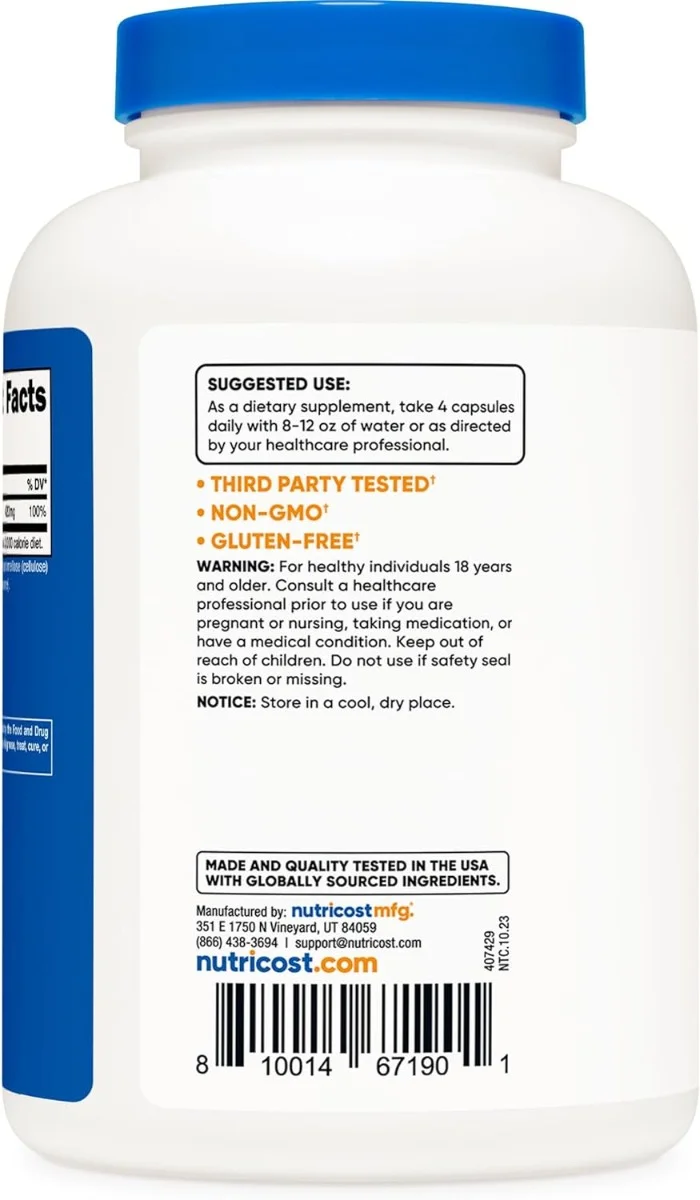 Nutricost Magnesium Citrate - 420 mg - 240 Capsules