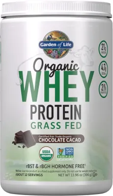 Garden of Life, Organic Whey Protein, Grass-Fed, Vanilla, 13.33 oz (378 g)