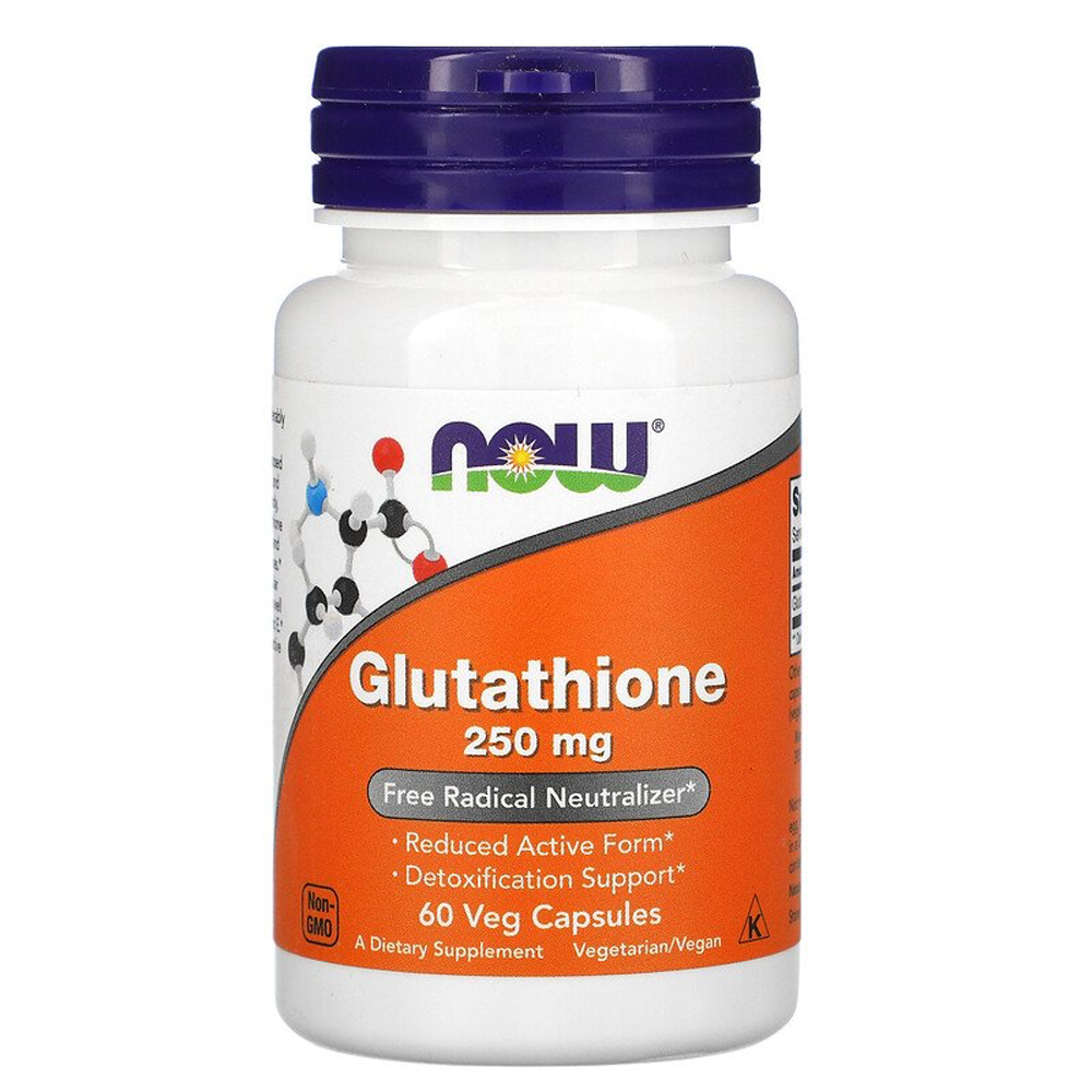 NOW Glutathione - 250 mg - 60 Veg Capsules