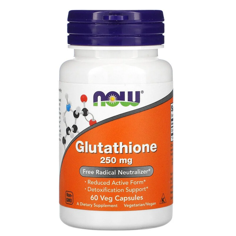 NOW Glutathione - 250 mg - 60 Veg Capsules