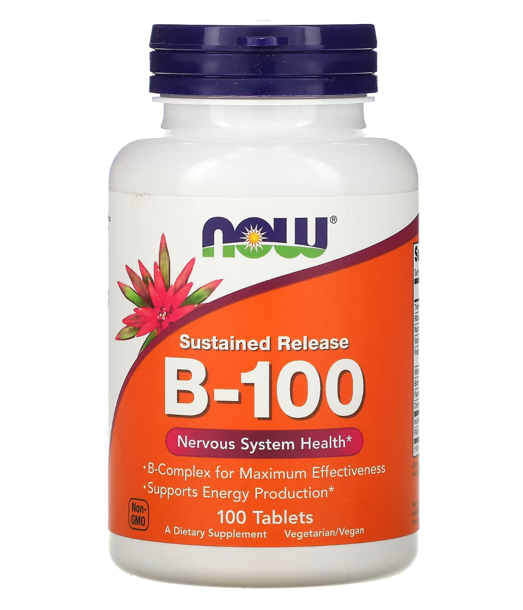 NOW B-100 Sustained Release - 100 Tablets