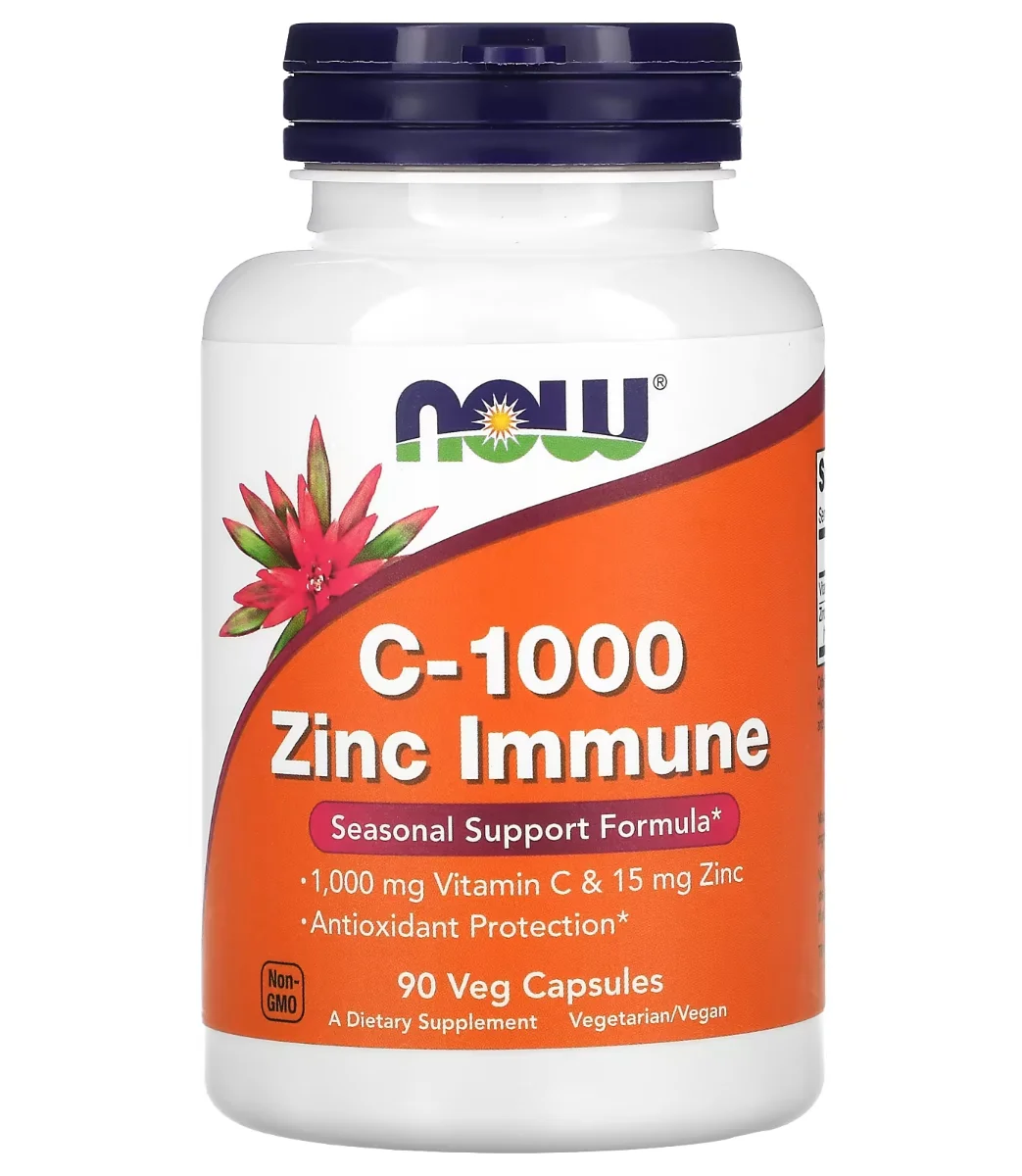 NOW C-1000 Zinc Immune - 90 Veg Capsules