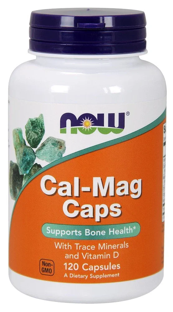 NOW Cal-Mag Caps - 120 Capsules