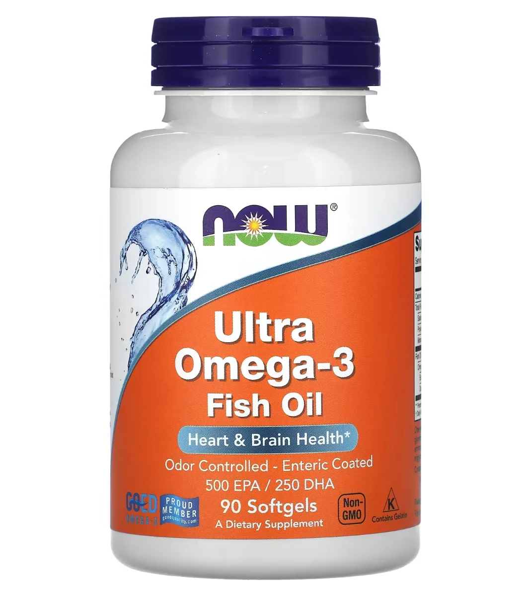 NOW Ultra Omega-3 Fish Oil - 90 Softgels