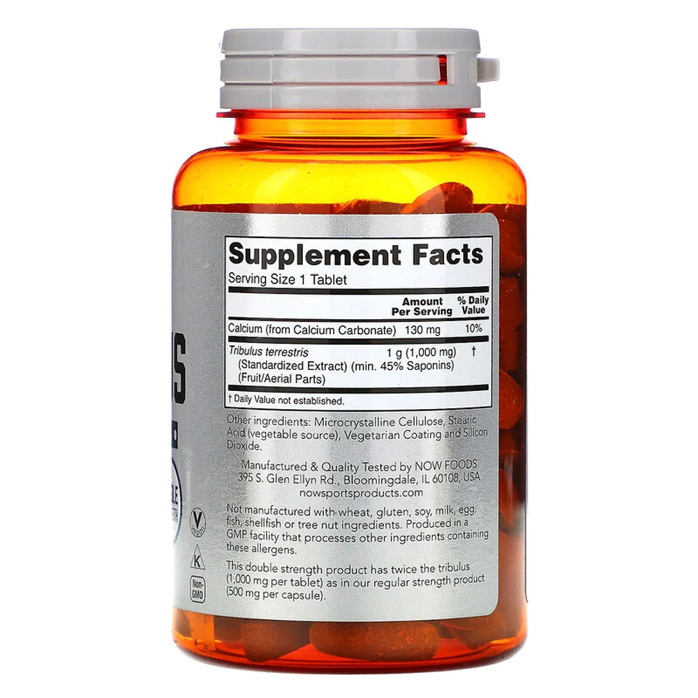 NOW Sports Tribulus Terrestris - 1000 mg - 90 Tablets