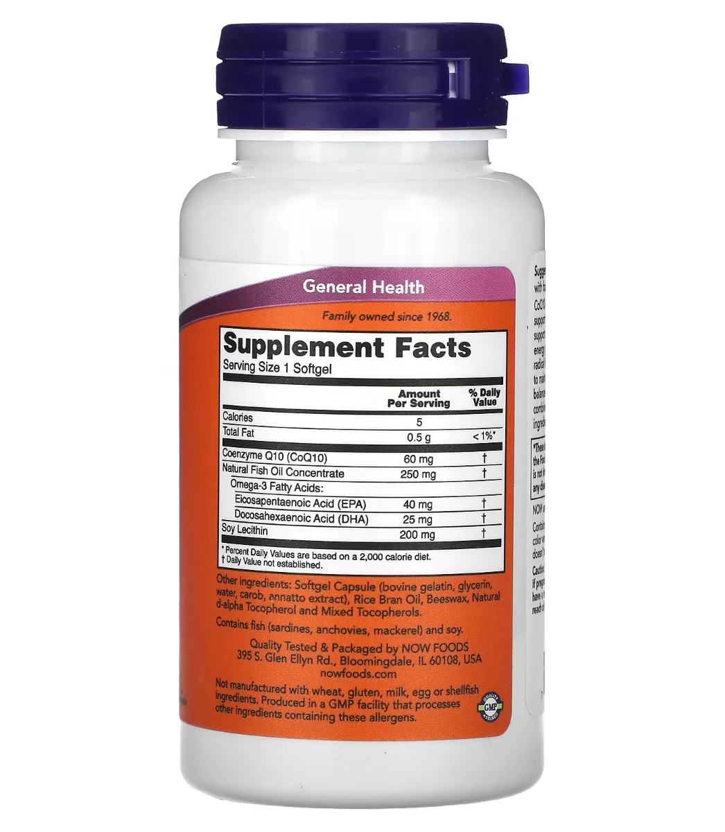 NOW CoQ10 - 60 mg - 60 Softgels