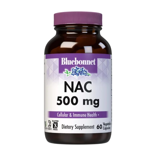 Bluebonnet Nutrition NAC - 500 mg - 60 Vegetable Capsules