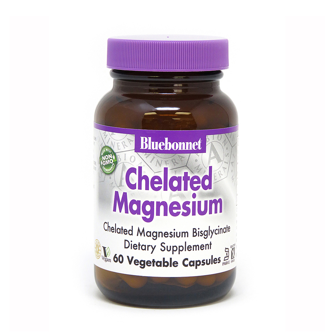 Bluebonnet Nutrition Chelated Magnesium - 200 mg - 60 Vegetable Capsules