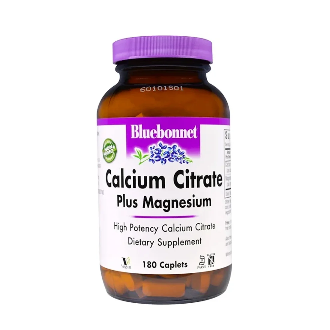 Bluebonnet Nutrition Calcium Citrate Plus Magnesium - 180 Caplets