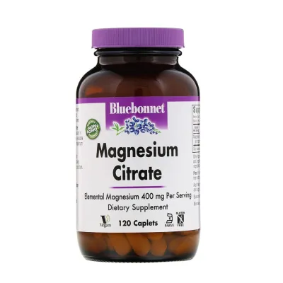 Bluebonnet Nutrition Magnesium Citrate - 400 mg - 120 Caplets