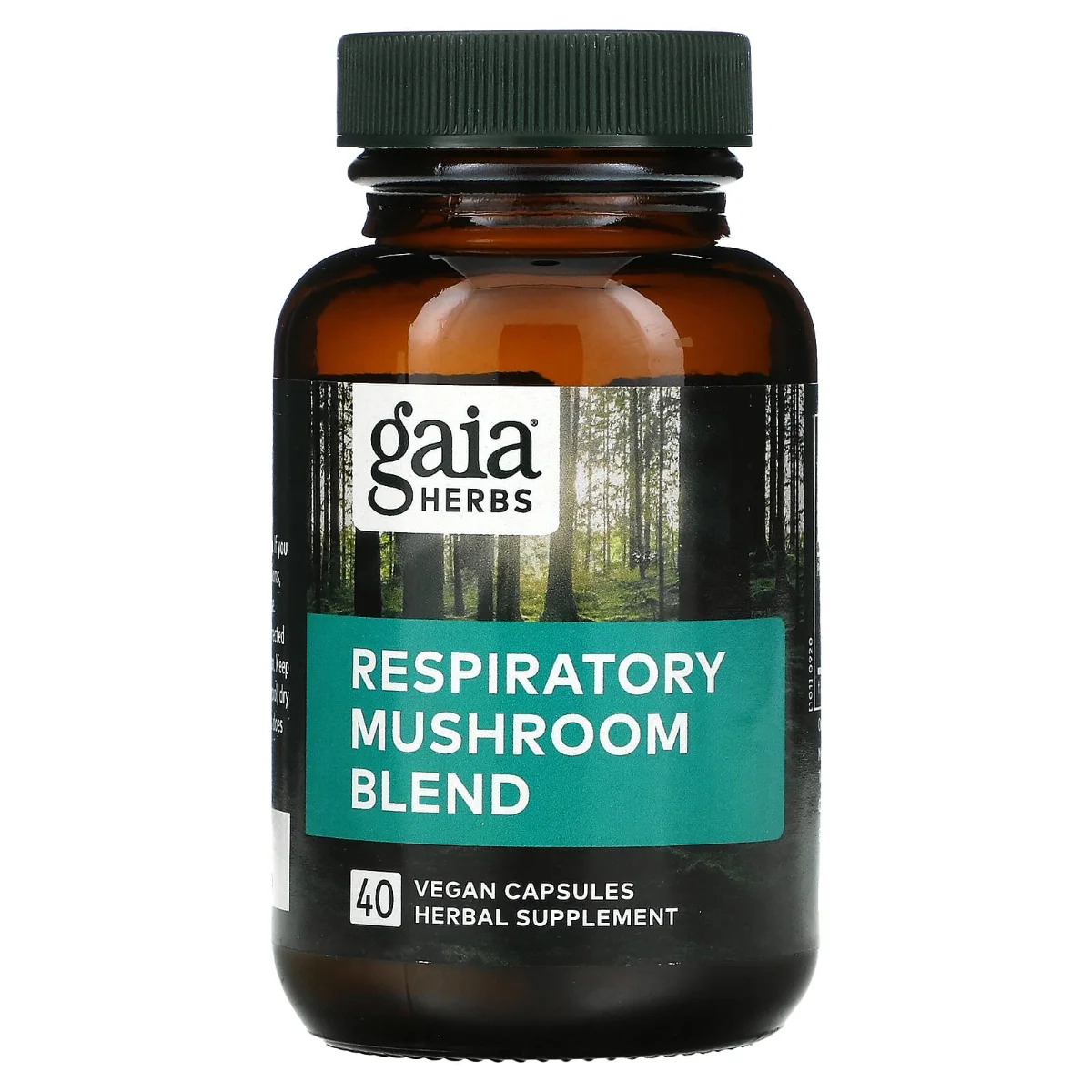 Gaia Herbs Respiratory Mushroom Blend - 40 Vegan Capsules