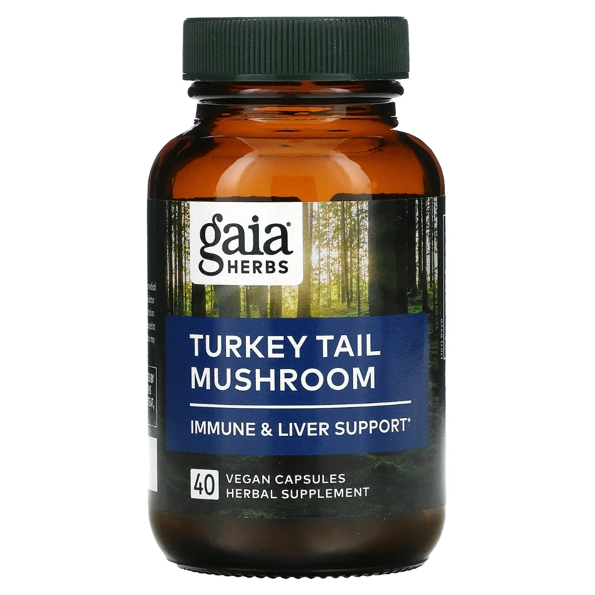 Gaia Herbs Turkey Tail Mushroom - 40 Vegan Capsules
